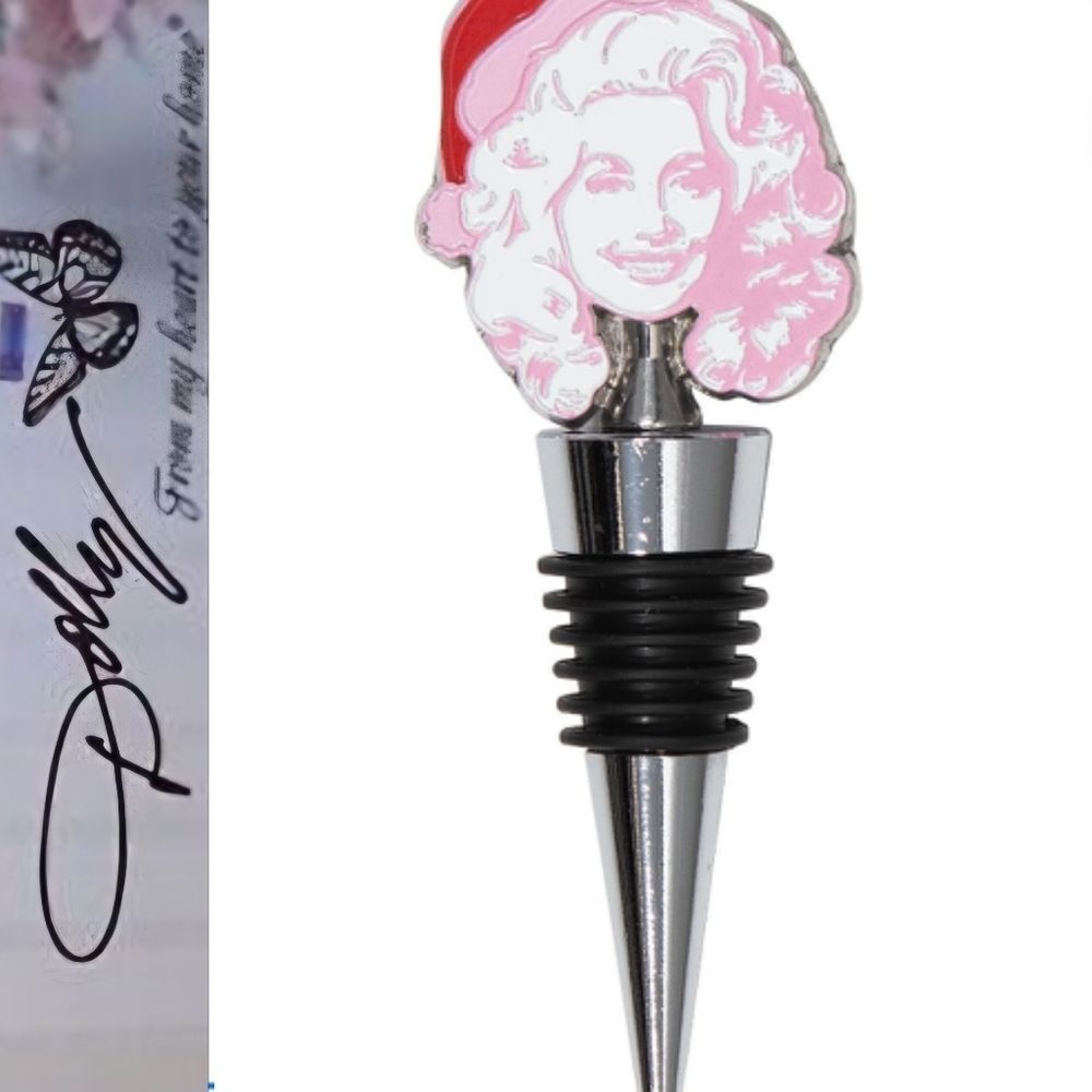 Dolly Parton Christmas Bottle Stopper